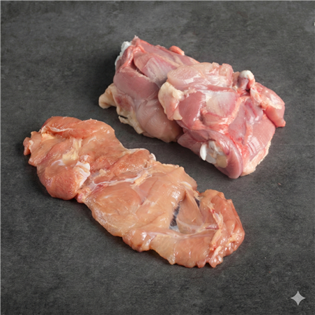 Filete de muslo de pollo ecológico