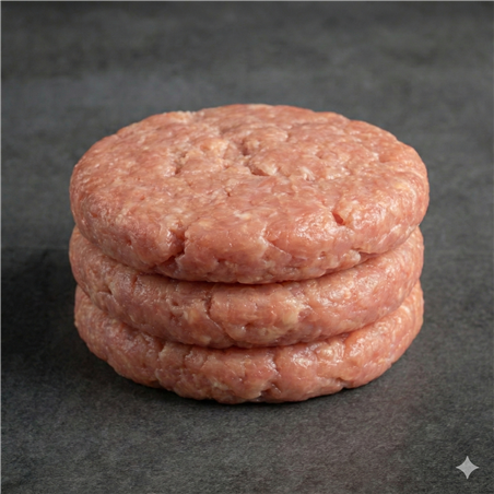 Hamburguesas de Pollo 100% Ecológico