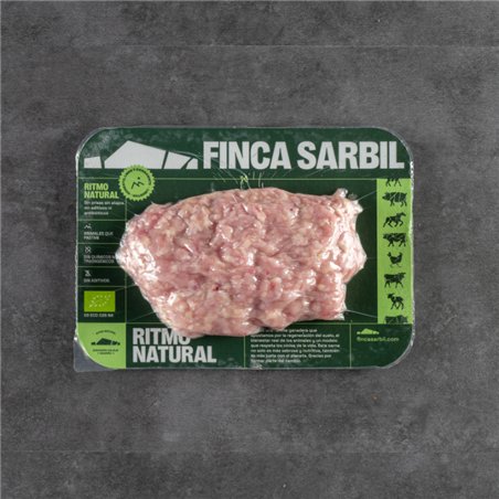 Carne picada de pollo ecológico