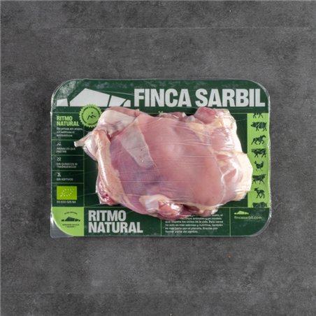 Filete de muslo de pollo ecológico